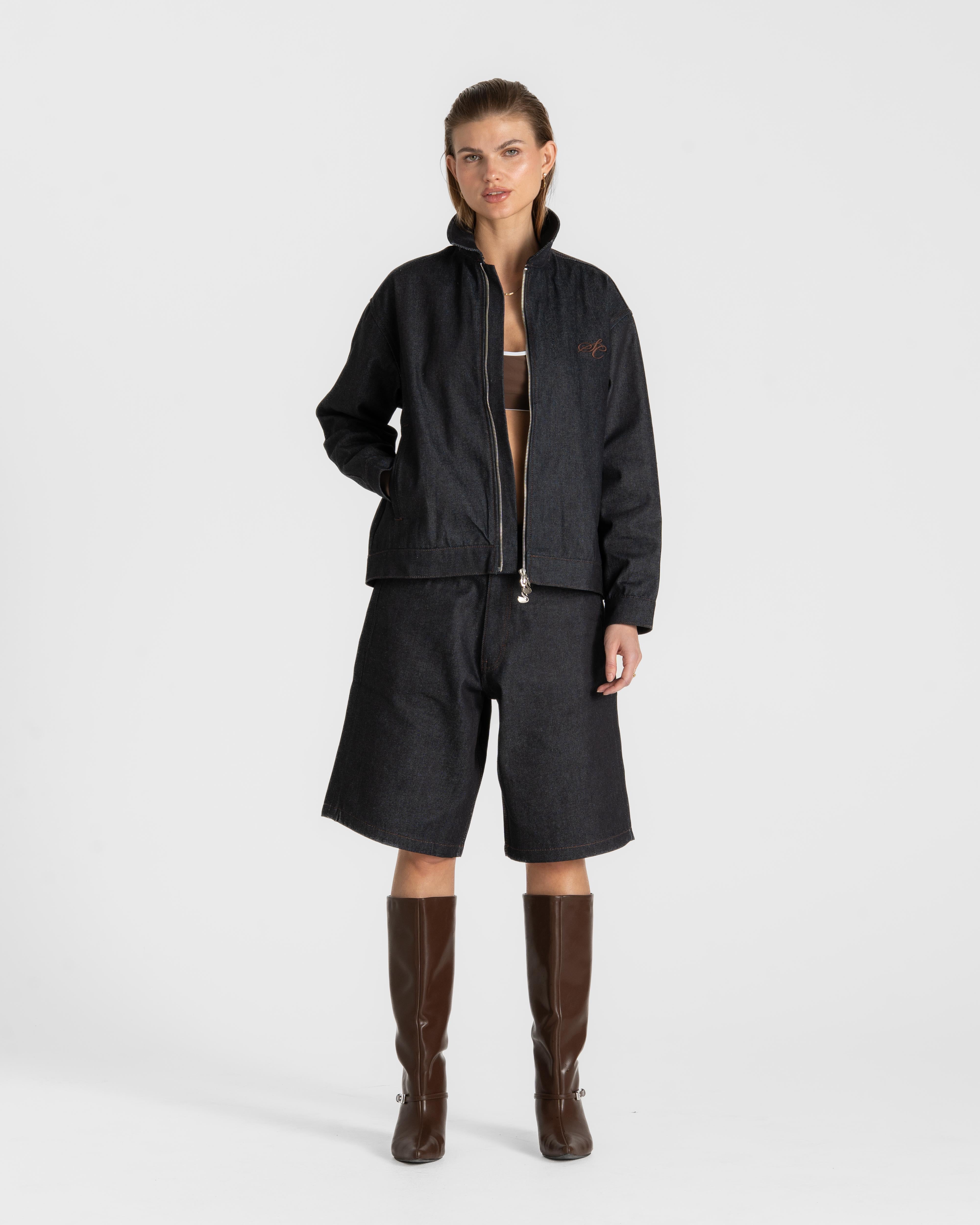 Jorts Darkwash Selvedge dame