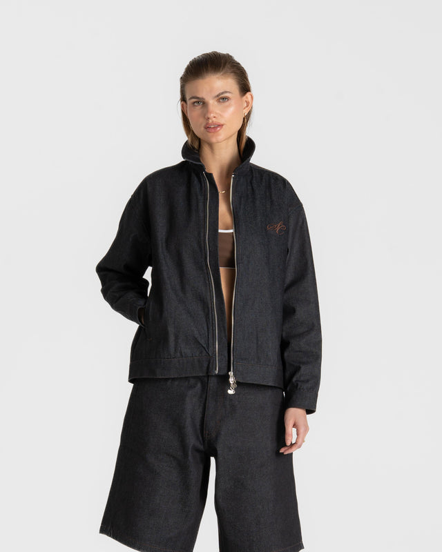 Denim Jacket Darkwash Selvedge dame