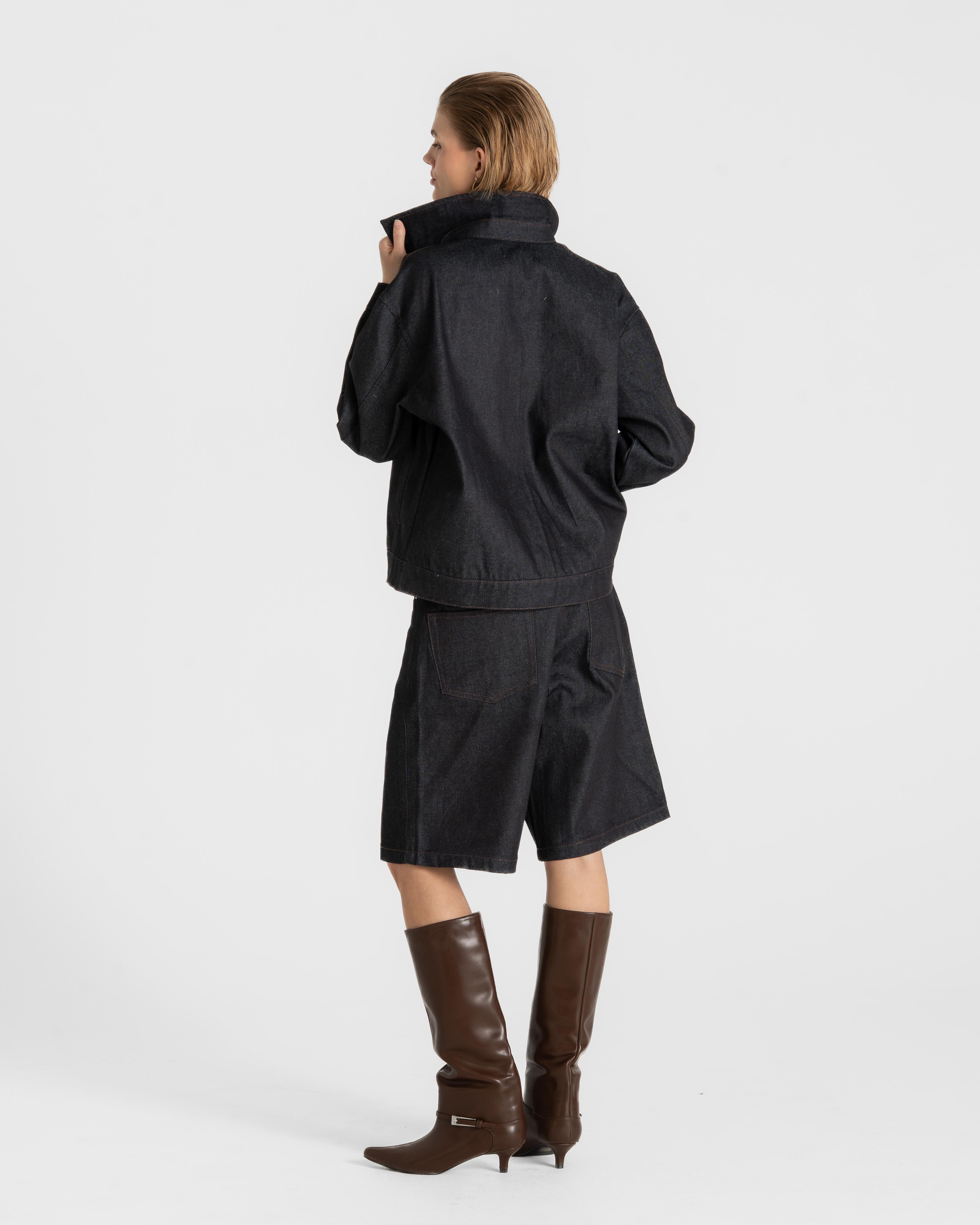 Denim Jacket Darkwash Selvedge dame