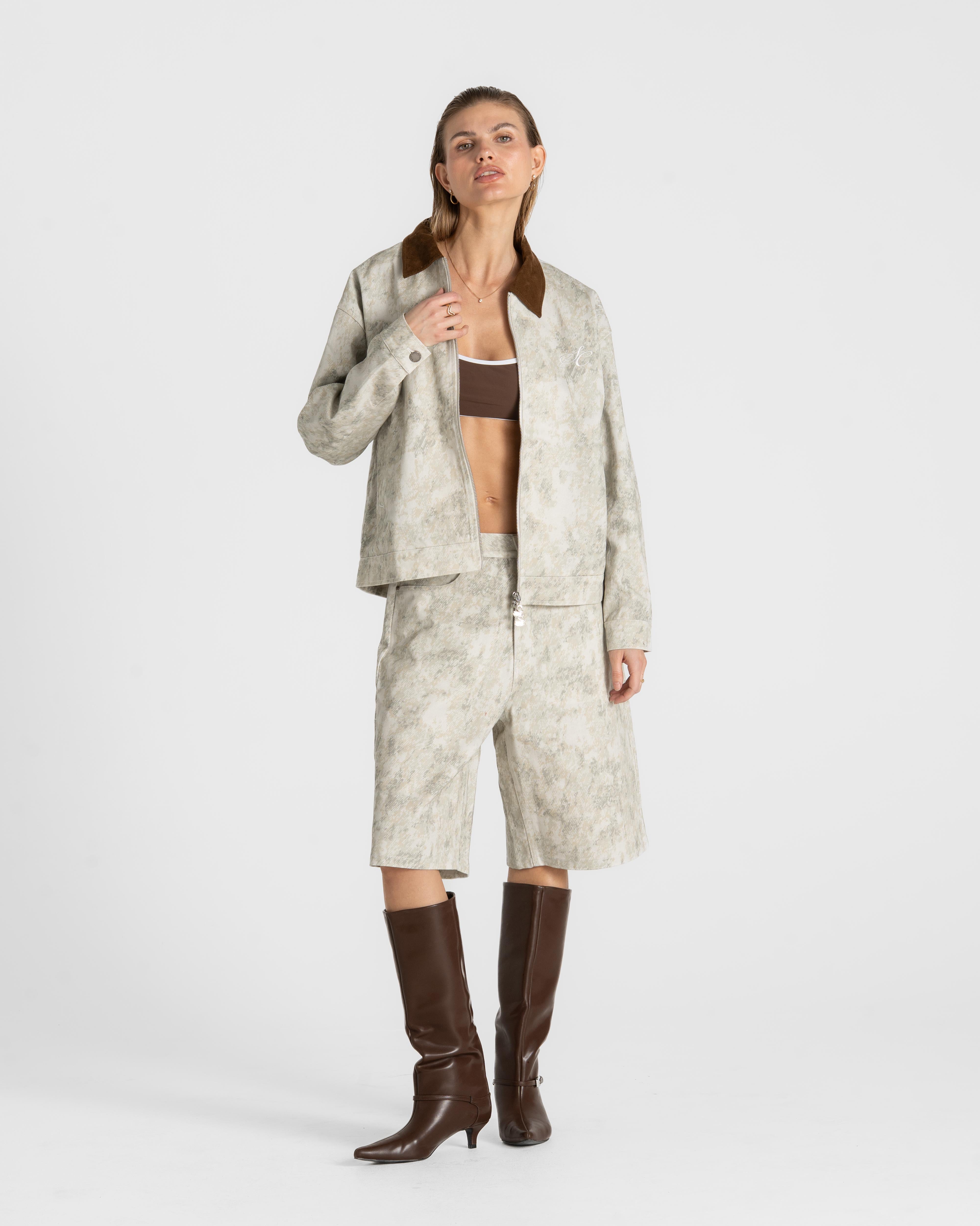 Denim Jacket Limewash Dame