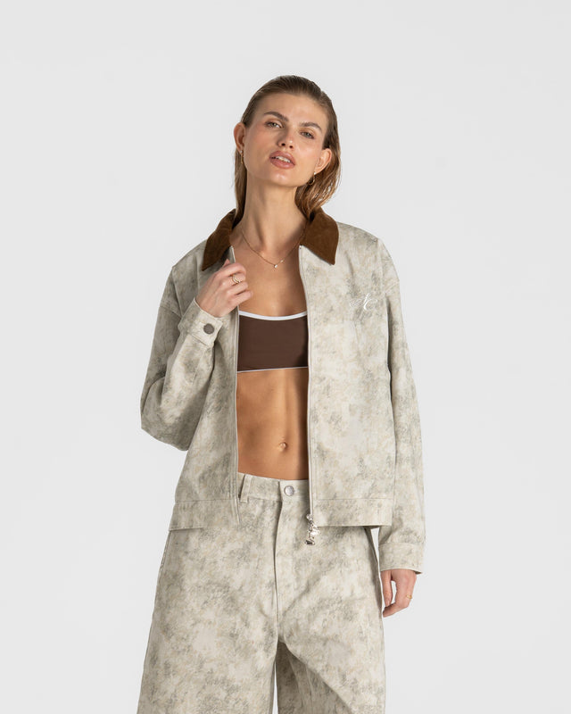 Denim Jacket Limewash Dame