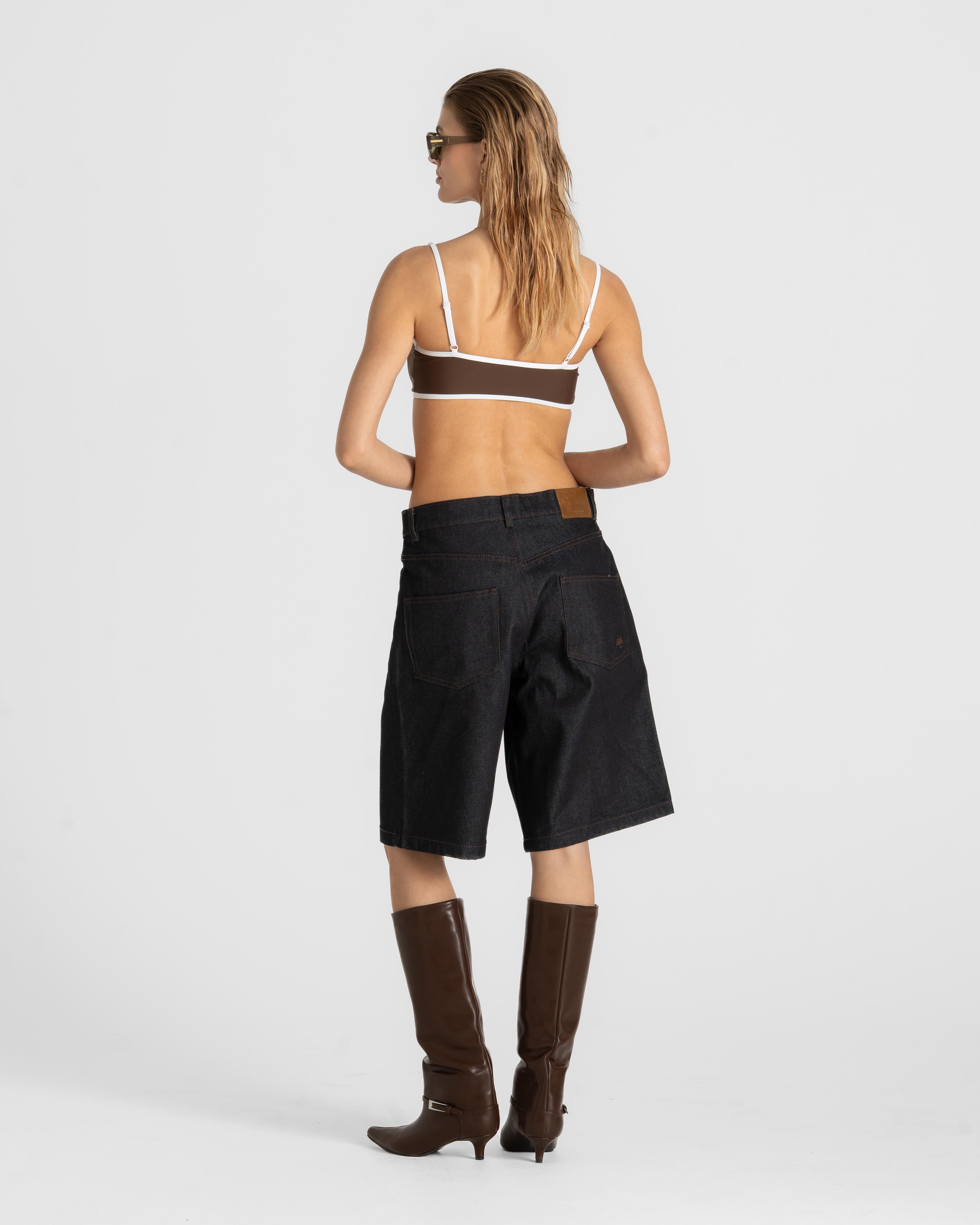 Jorts Darkwash Selvedge dame