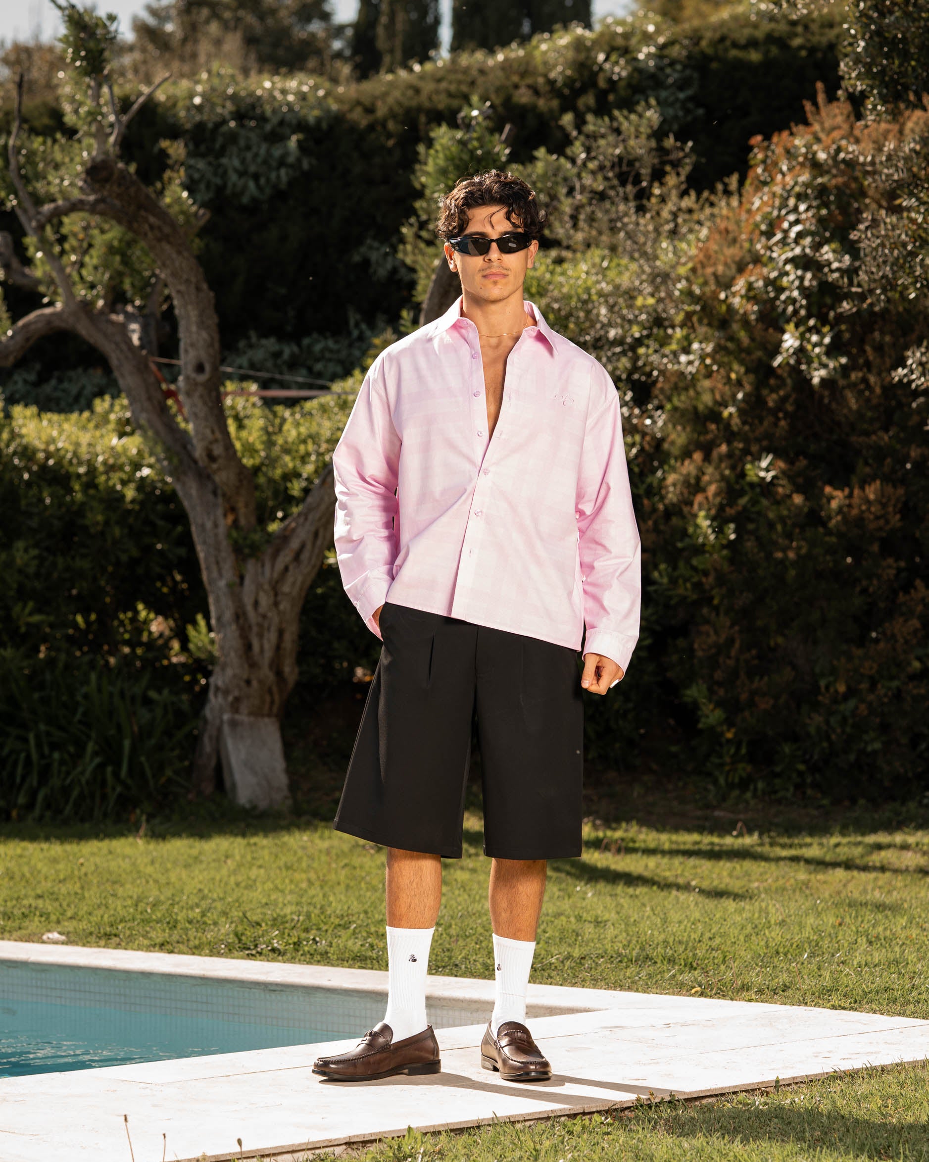 Check Summer Shirt Pink