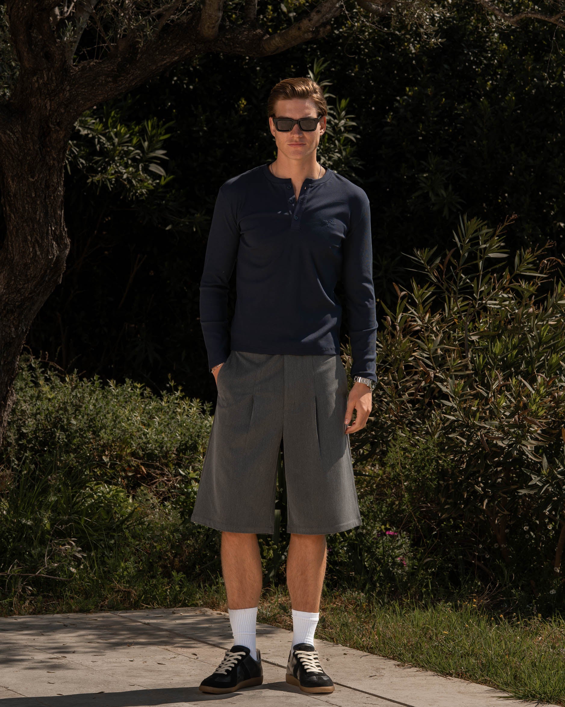 Henley Long Sleeve Navy