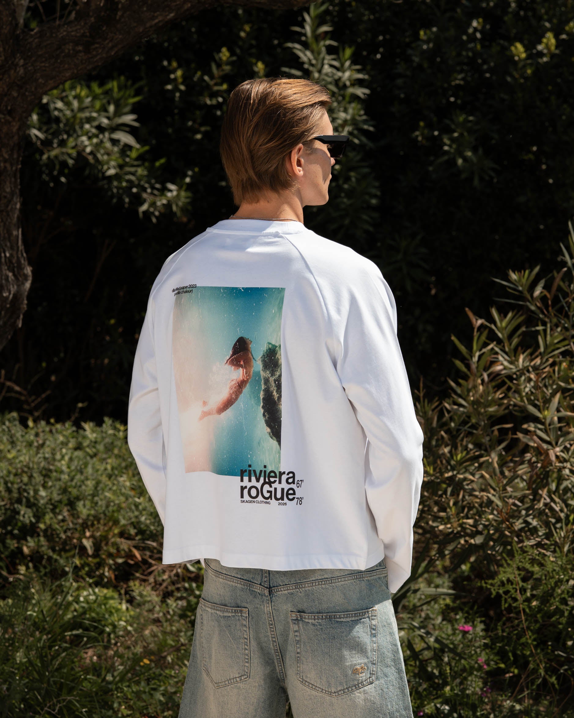 Riviera Rogue Raglan Longsleeve White