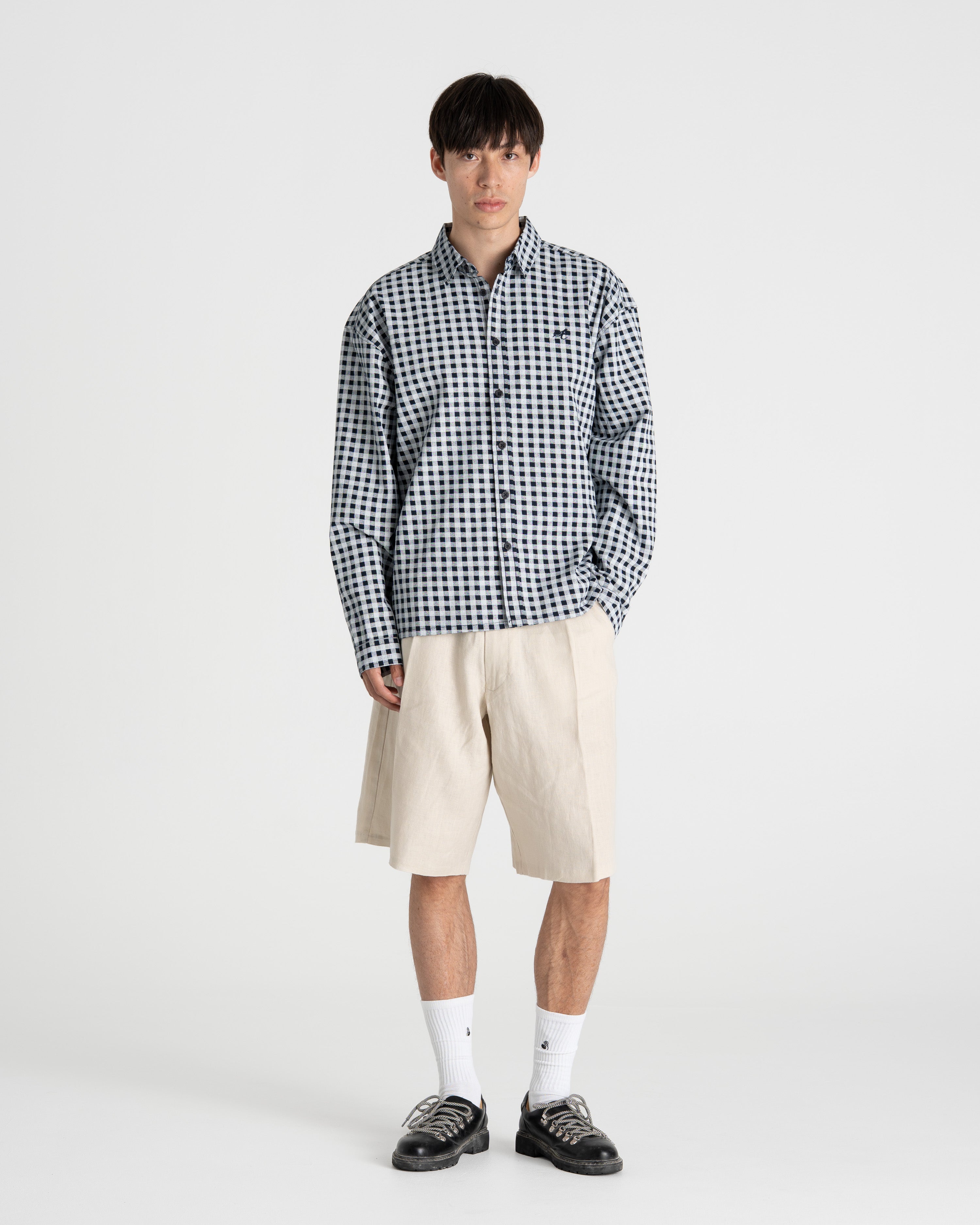 Checked Shirt Navy