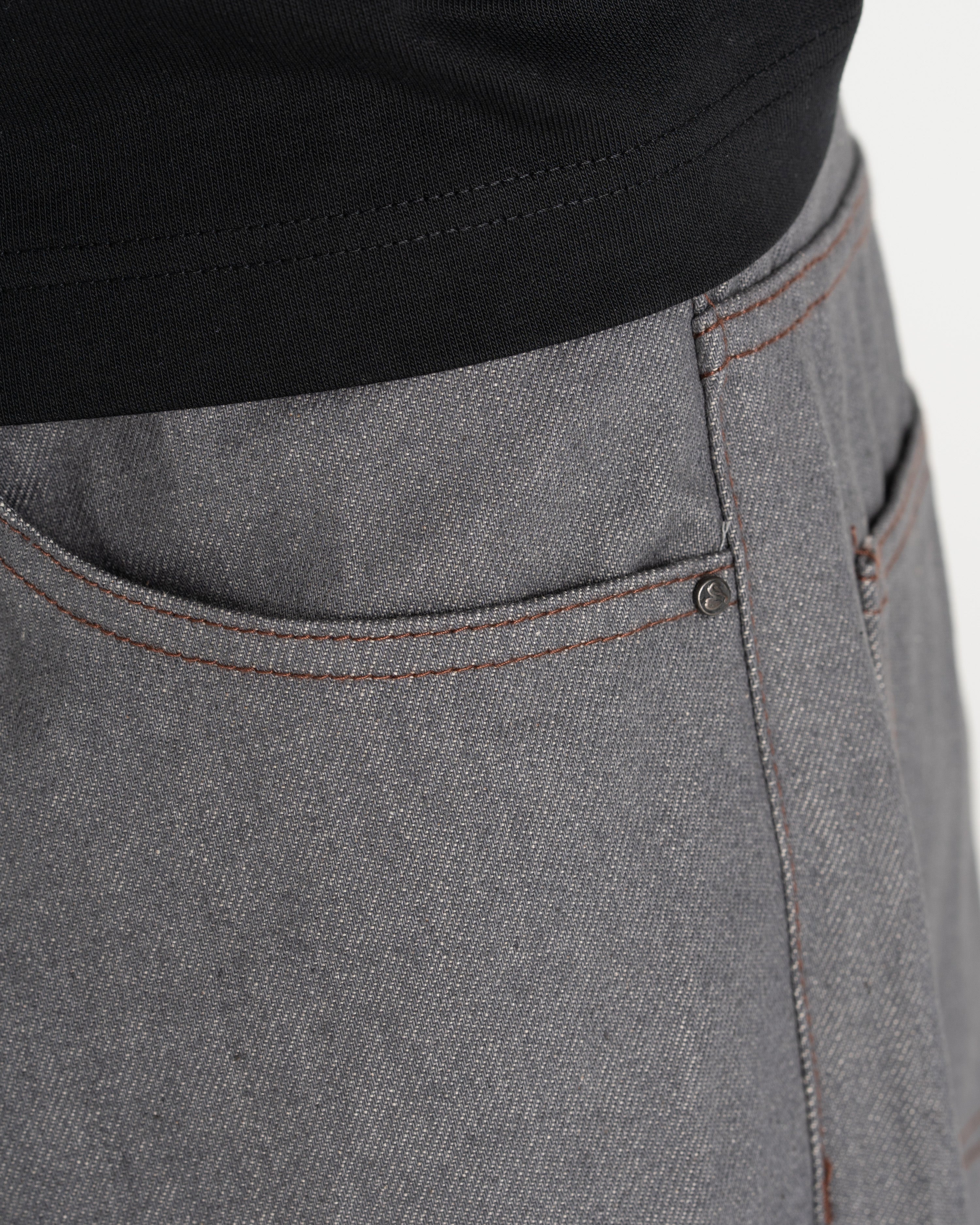 Raw Selvedge Denim Jeans grey