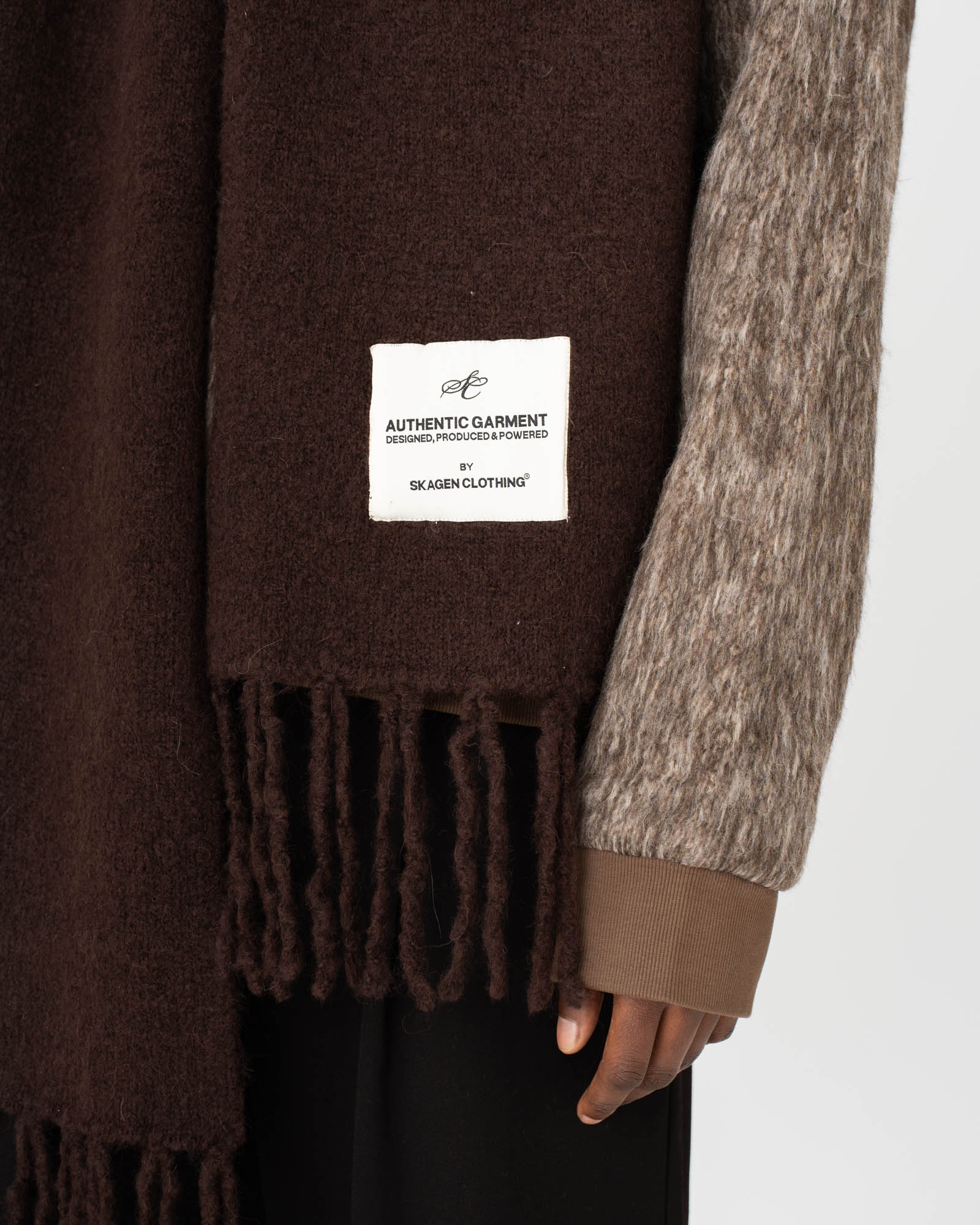Alpaca Scarf Brown