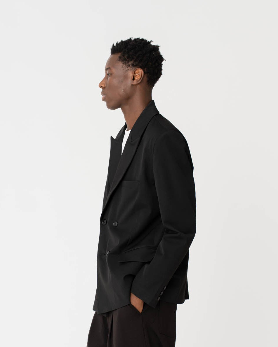 Double Breasted Blazer Black
