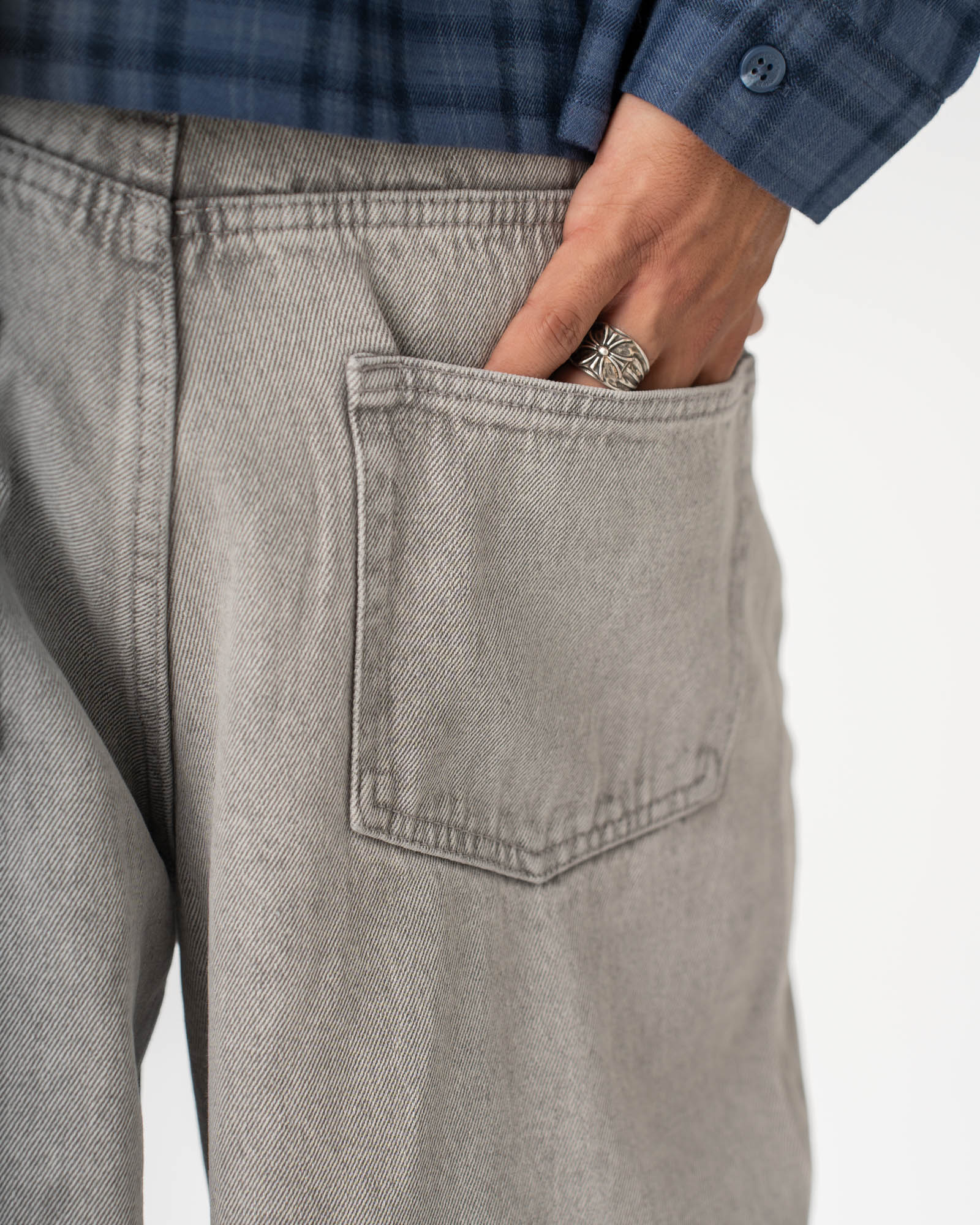 Extra baggy Denim Jeans Light grey