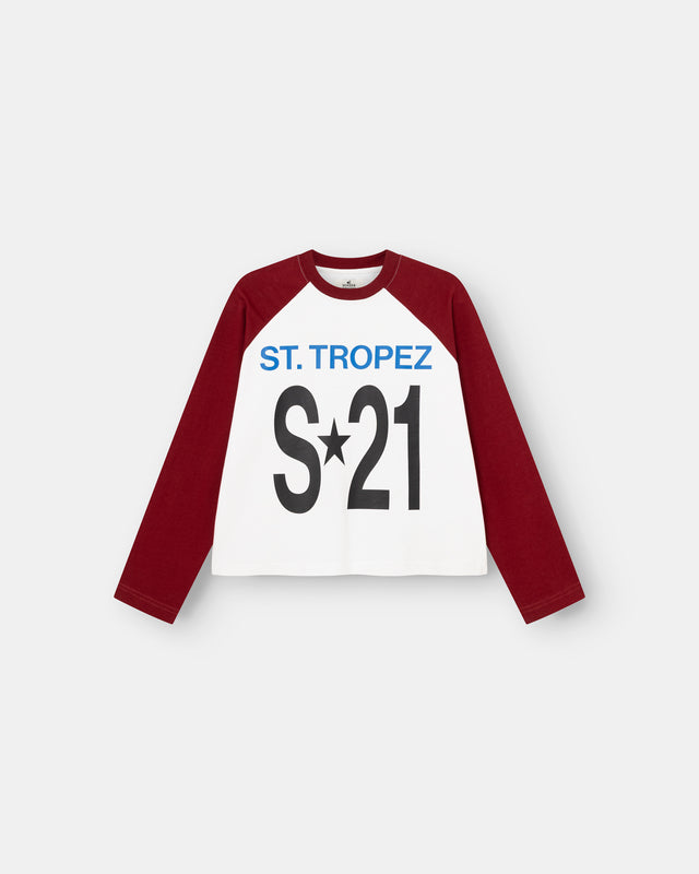 St. Tropez Raglan Longsleeve Bordeaux Dame