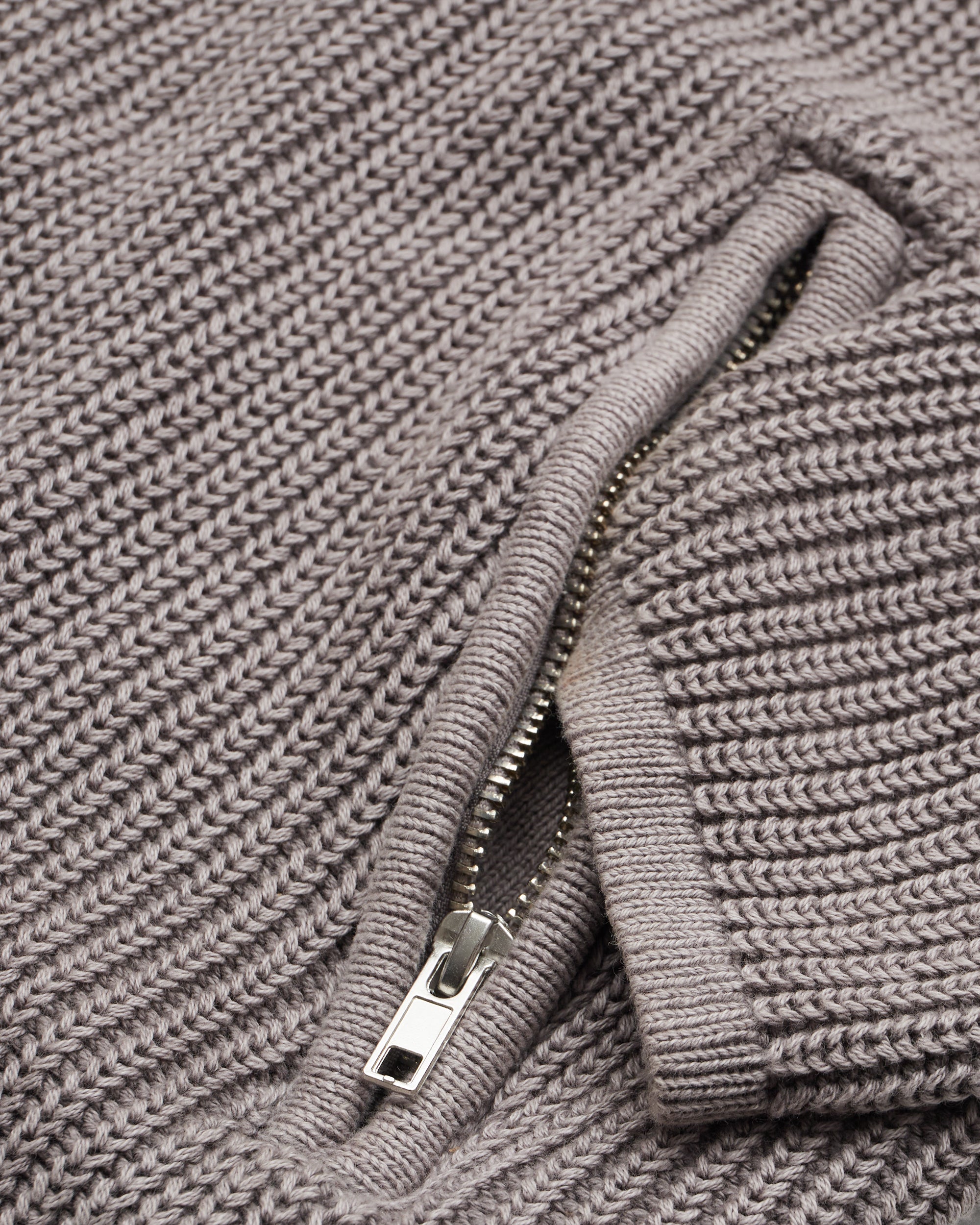 Knit Hoodie Washed Grey