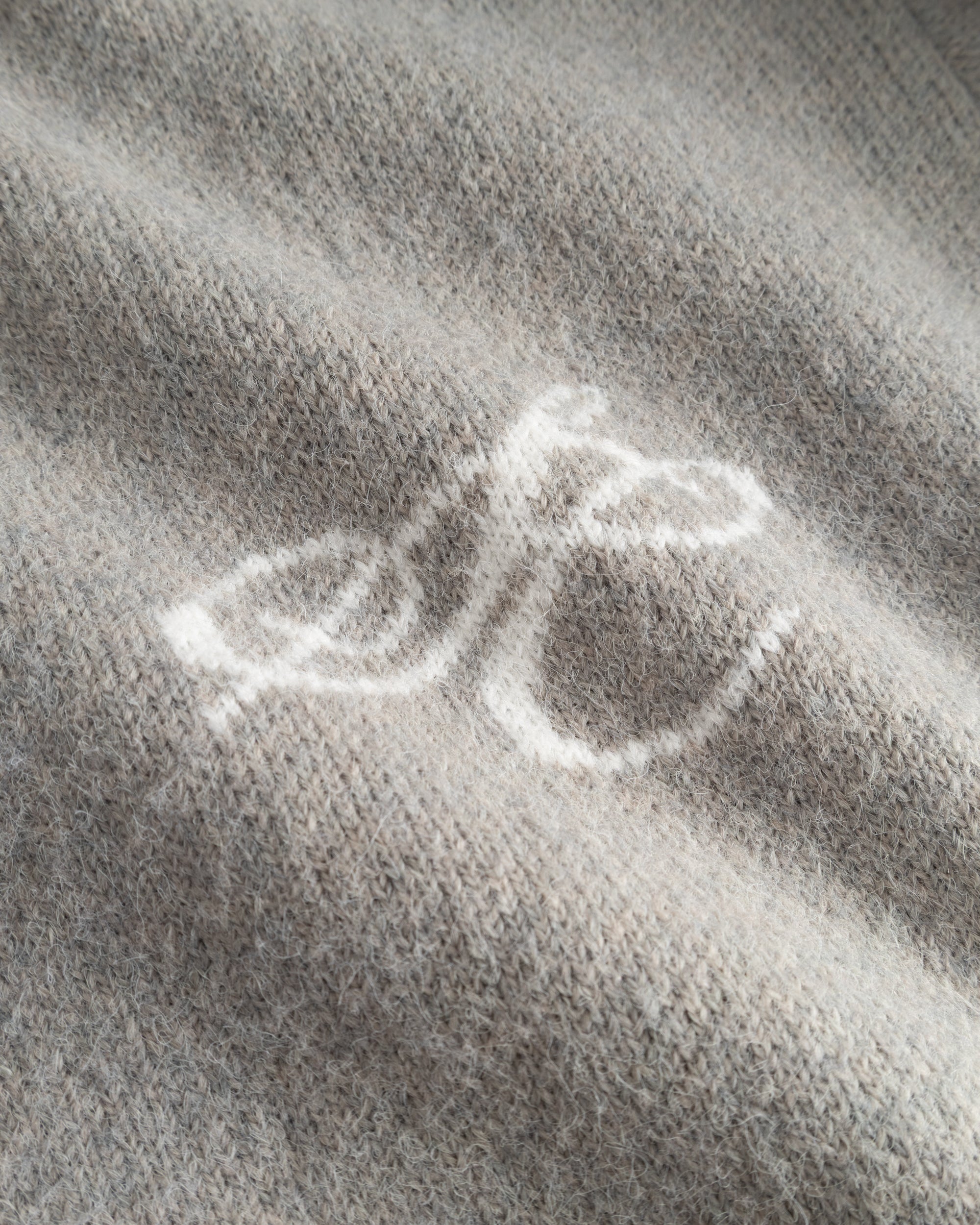 Full-zip Sweater Light grey