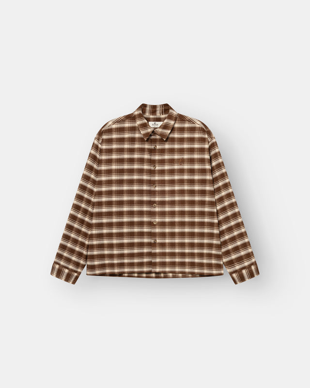 Ternet Flannel Shirt Brown DAME