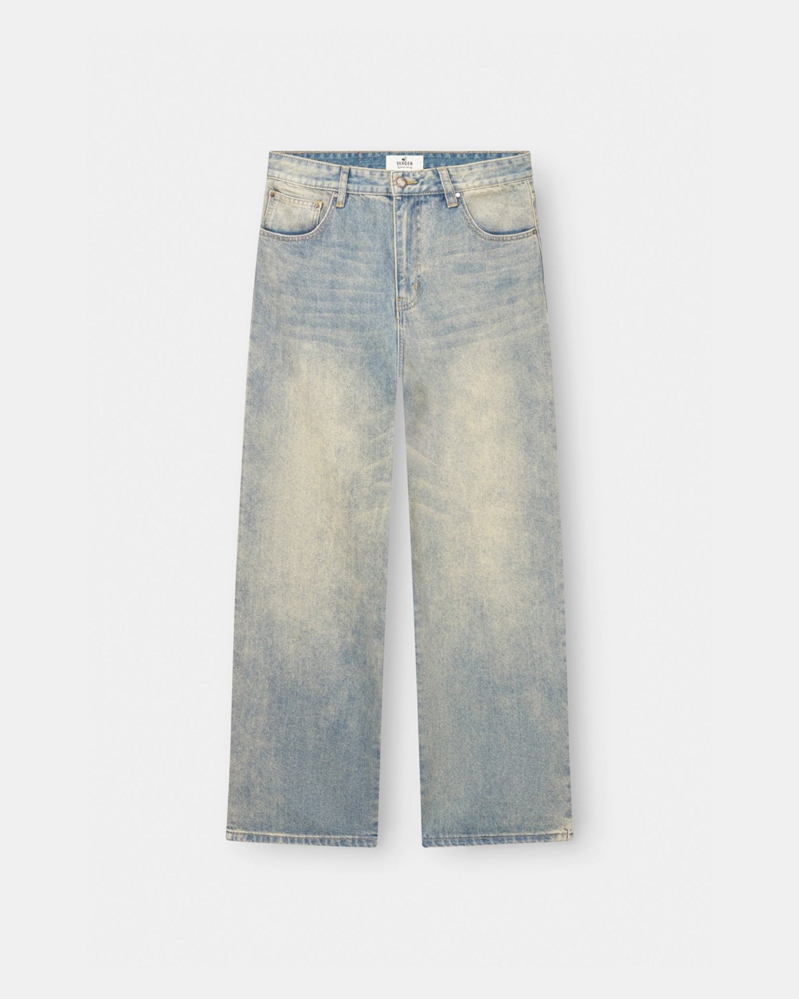 Baggy Denim Jeans Light Blue Vintage Wash | Skagen - clothing.dk