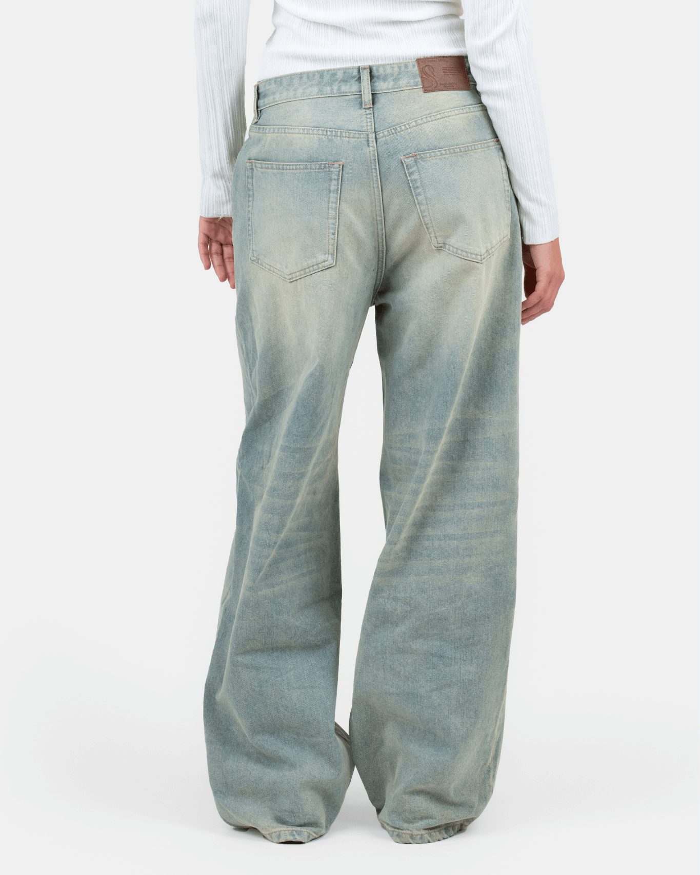 Baggy Denim Jeans Light Blue Vintage Wash | Skagen - clothing.dk