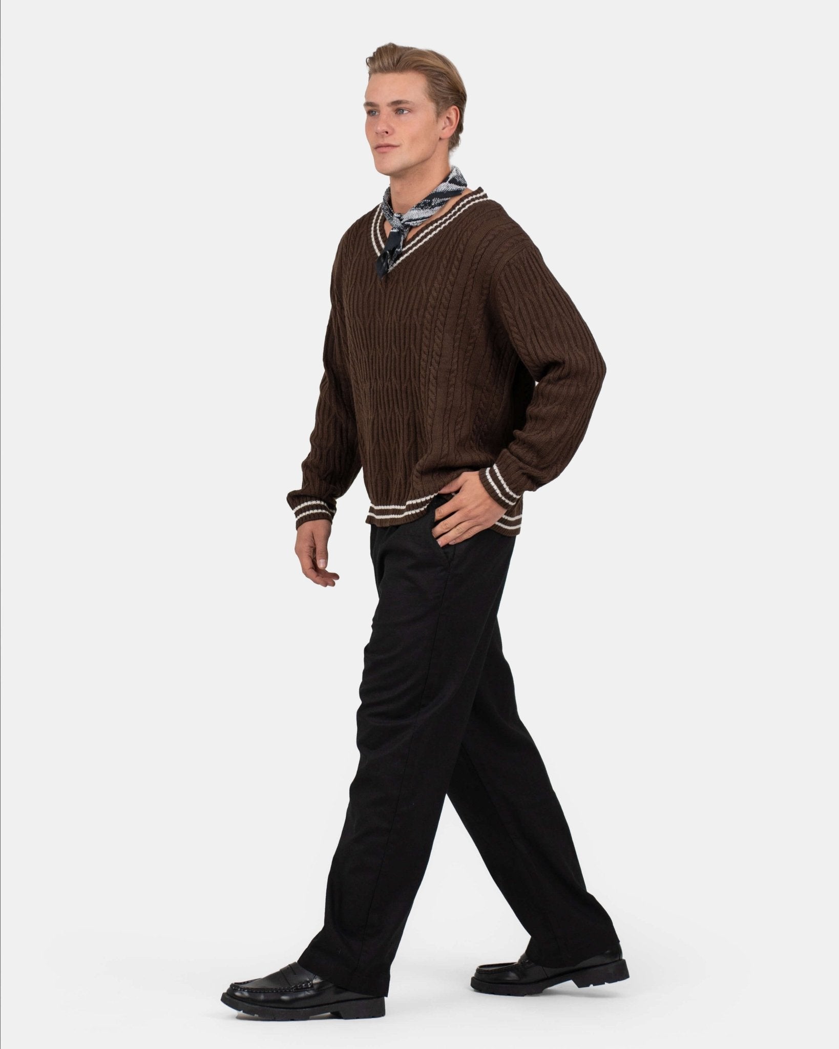 Baggy Hørbukser Sort | Skagen - clothing.dk