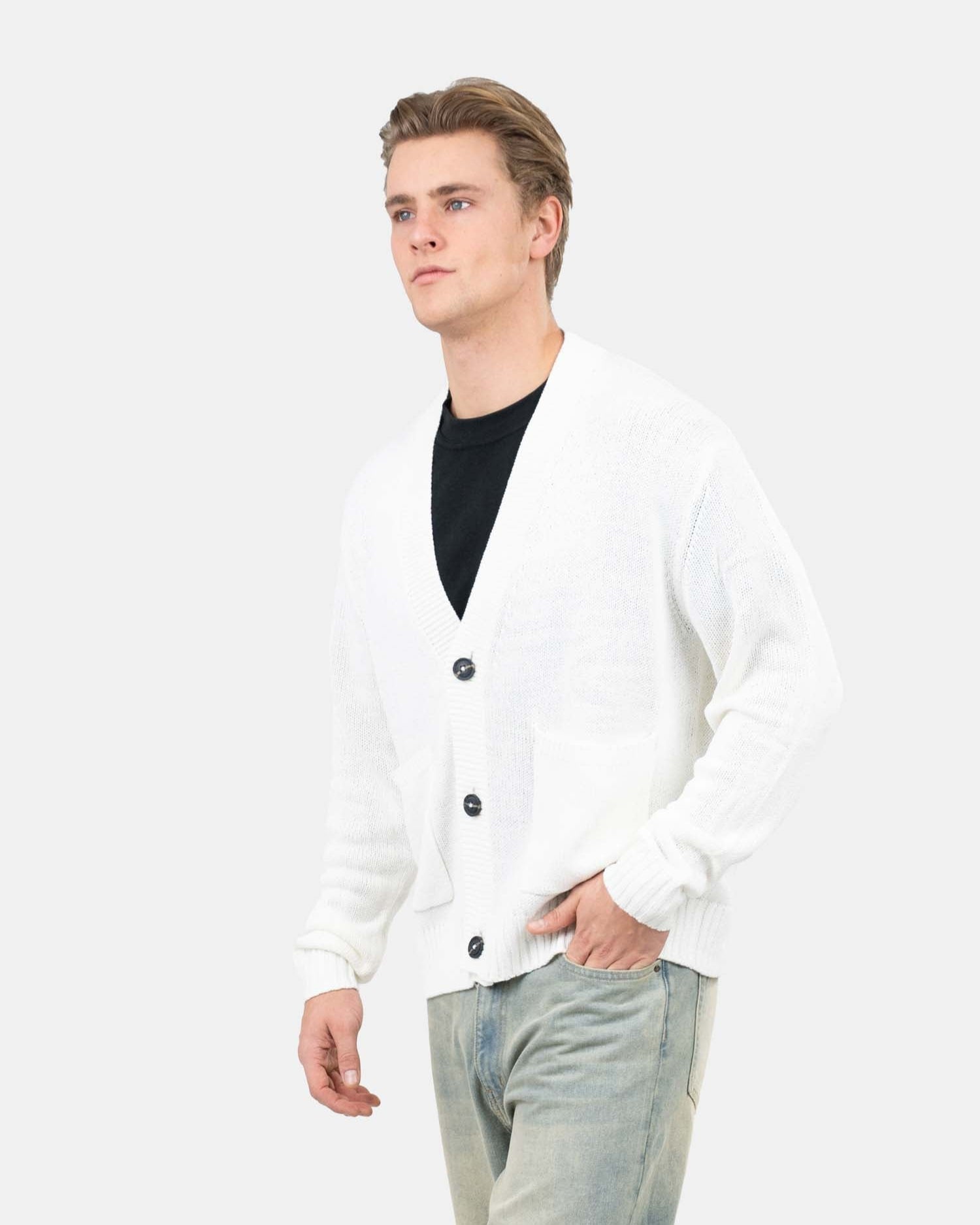 Cardigan With Pockets Hvid | Skagen - clothing.dk