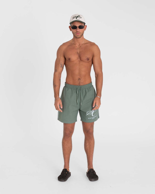 Como Badeshorts Grøn | Skagen - clothing.dk