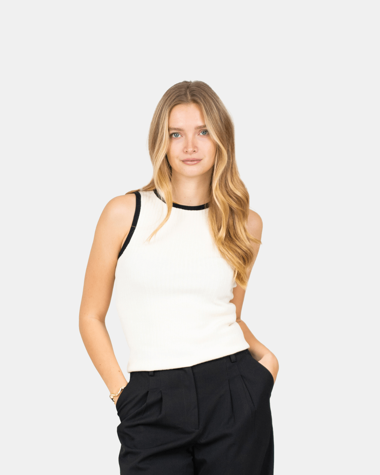 Contrast Tank Top Bright White | Skagen - clothing.dk