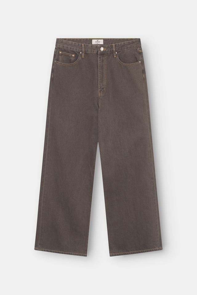 Baggy Denim Jeans Brown