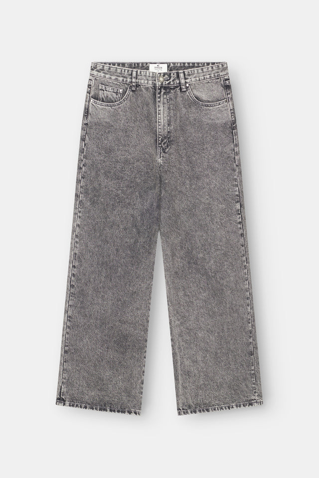 Baggy Denim Jeans Washed Grey