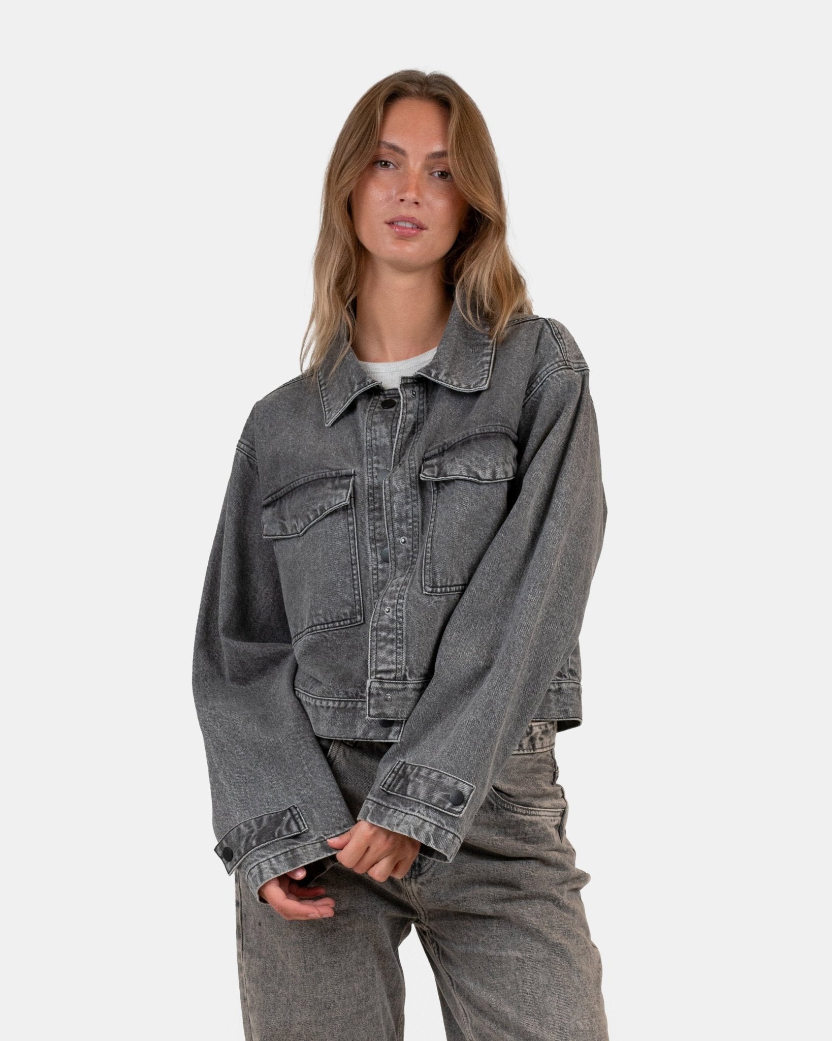 Denim Jacket washed Grey | Skagen - clothing.dk