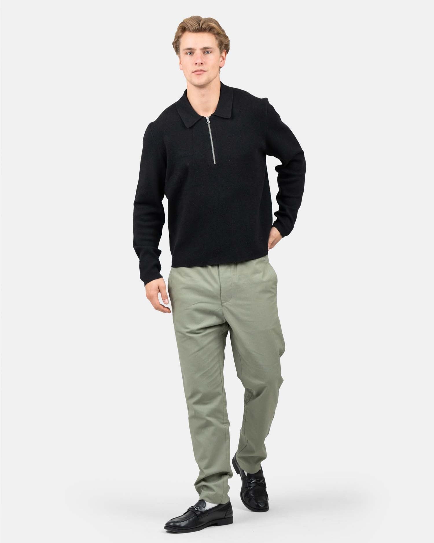 Heavyweight Hørbukser Army | Skagen - clothing.dk