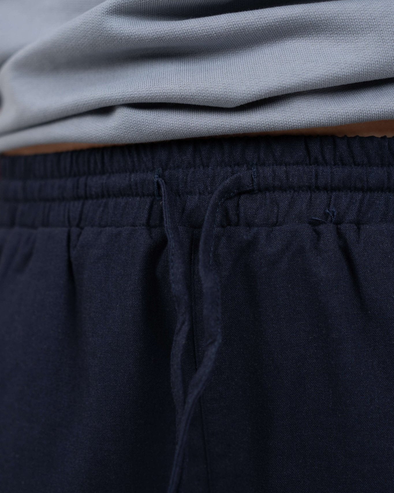 Heavyweight Hørbukser Højtaljede Navy | Skagen - clothing.dk