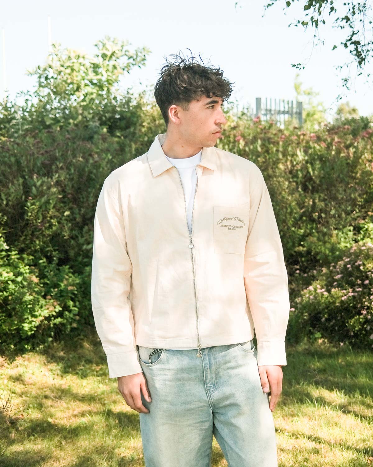 Hør Jakke Beige | Skagen - clothing.dk