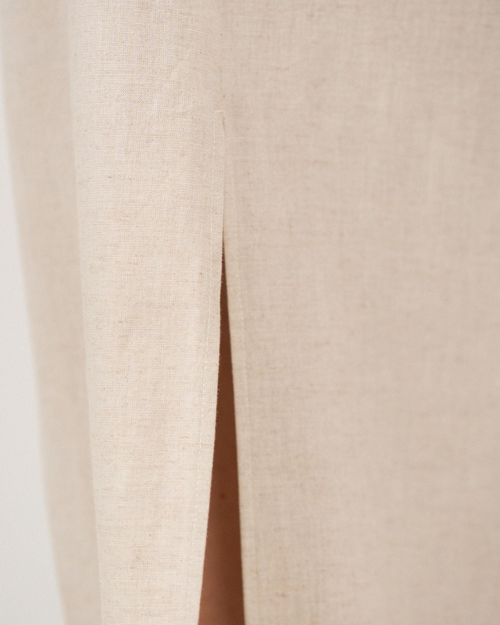 Hør Nederdel Beige | Skagen - clothing.dk