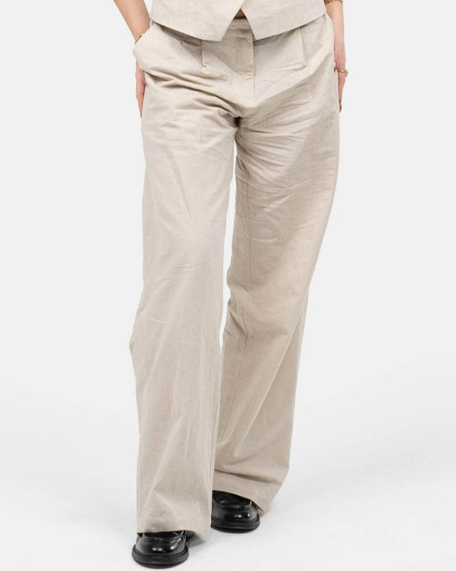 Hør Suitpants Beige | Skagen - clothing.dk