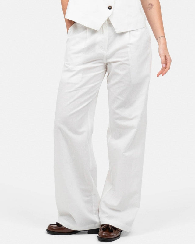 Hør Suitpants Hvid | Skagen - clothing.dk