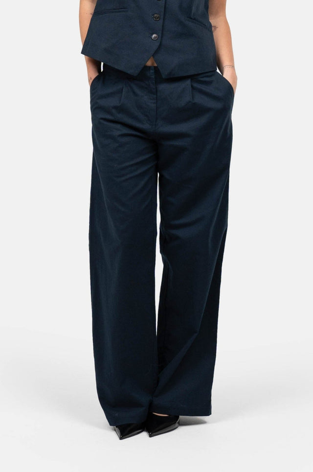 Hør Suitpants Navy |  Skagen-clothing.dk