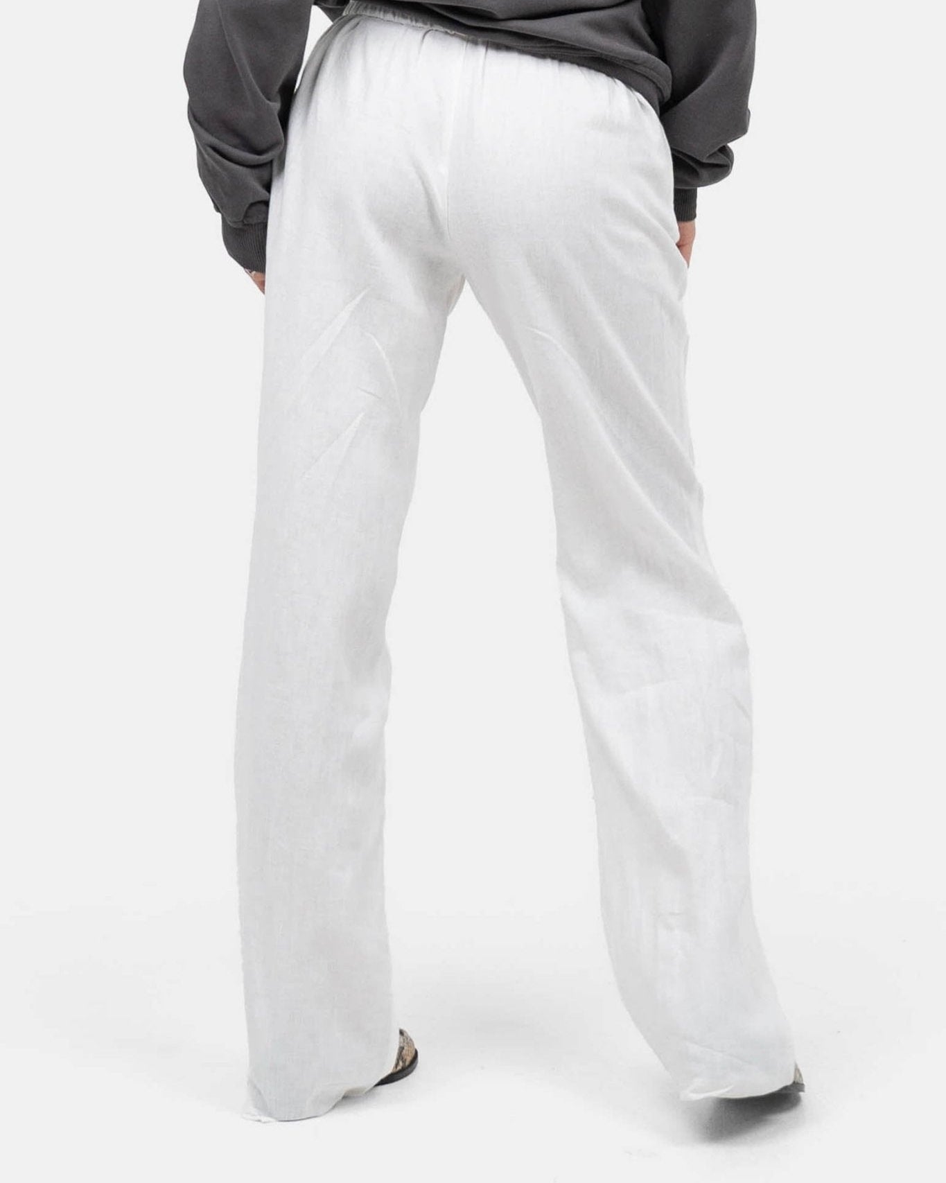 Hørbukser Højtaljede Hvid | Skagen - clothing.dk