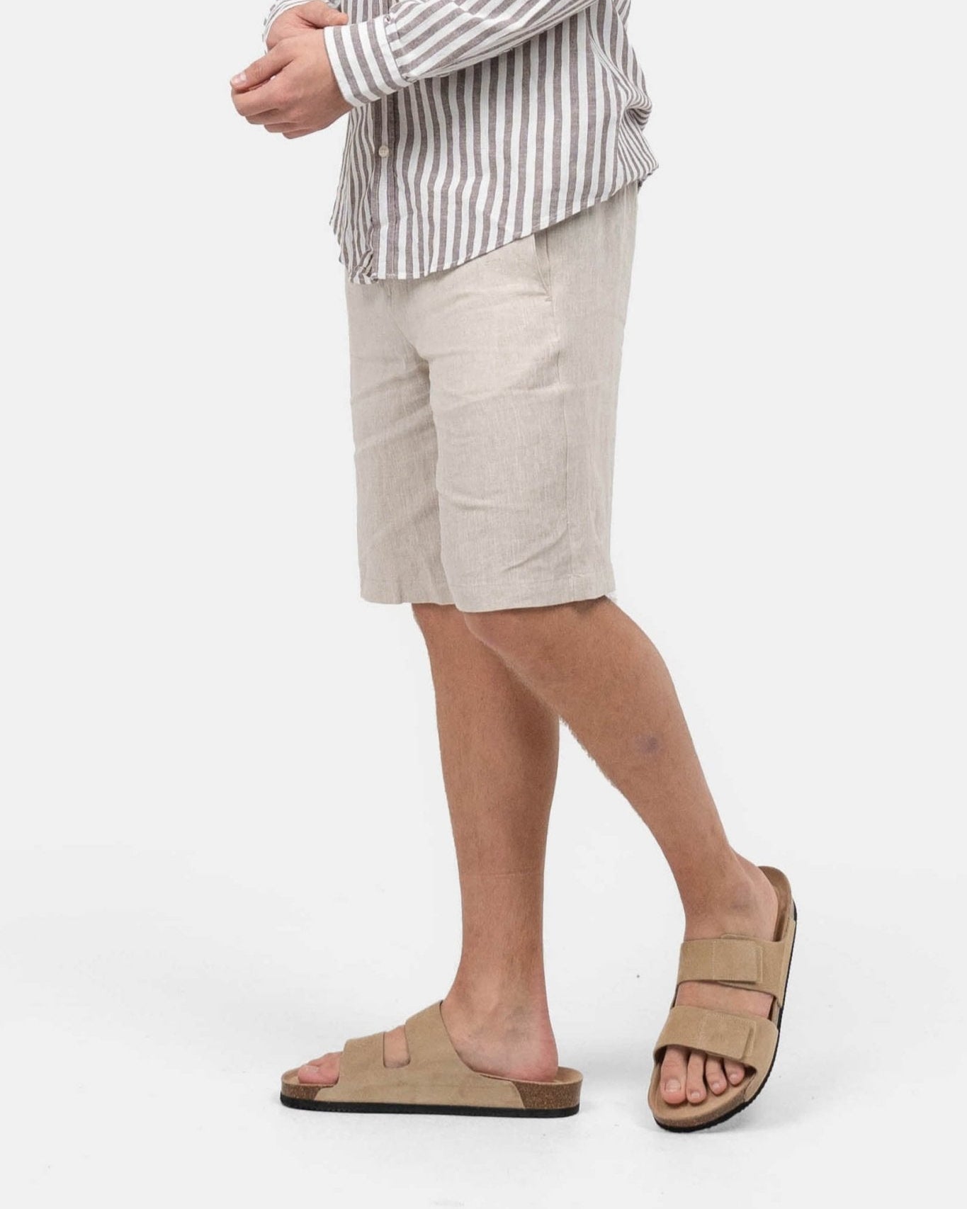 Hørshorts Beige | Skagen - clothing.dk