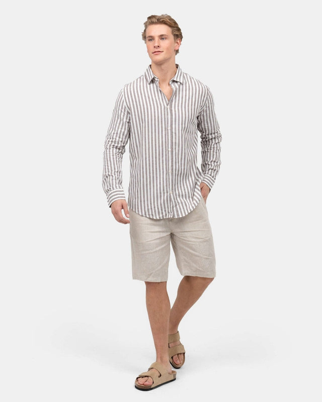 Hørshorts Beige | Skagen - clothing.dk