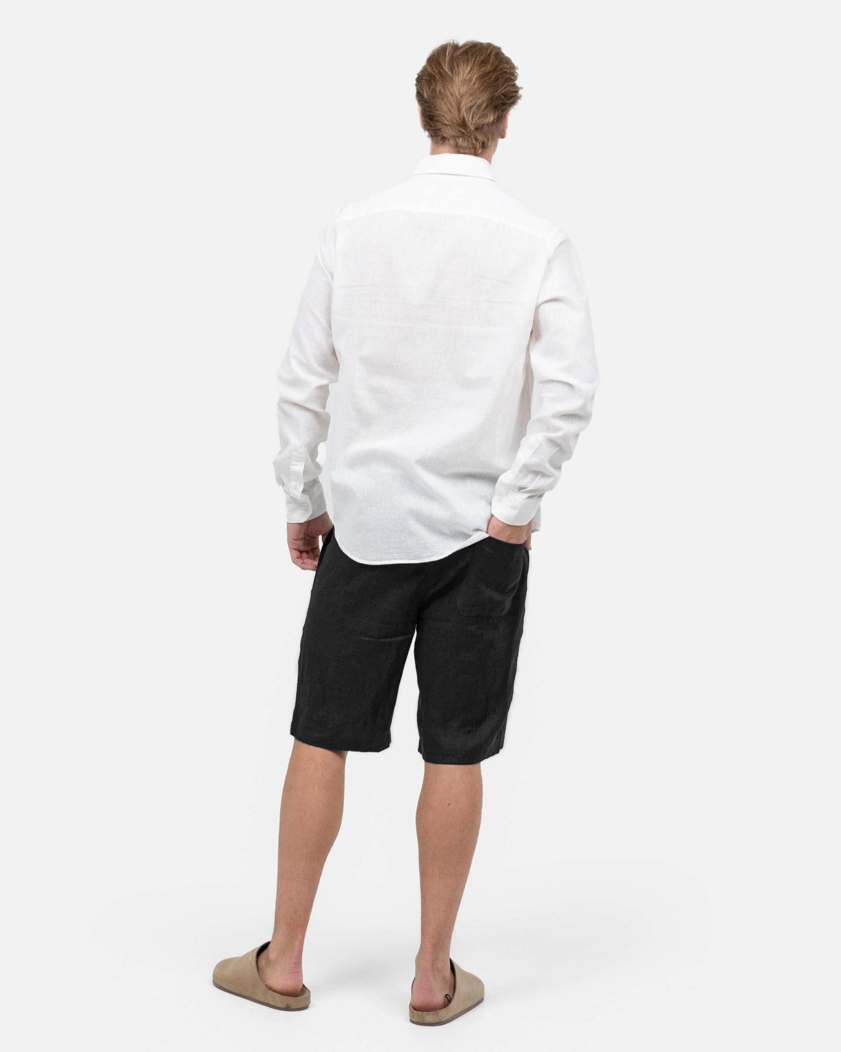 Hørshorts Sort | Skagen - clothing.dk