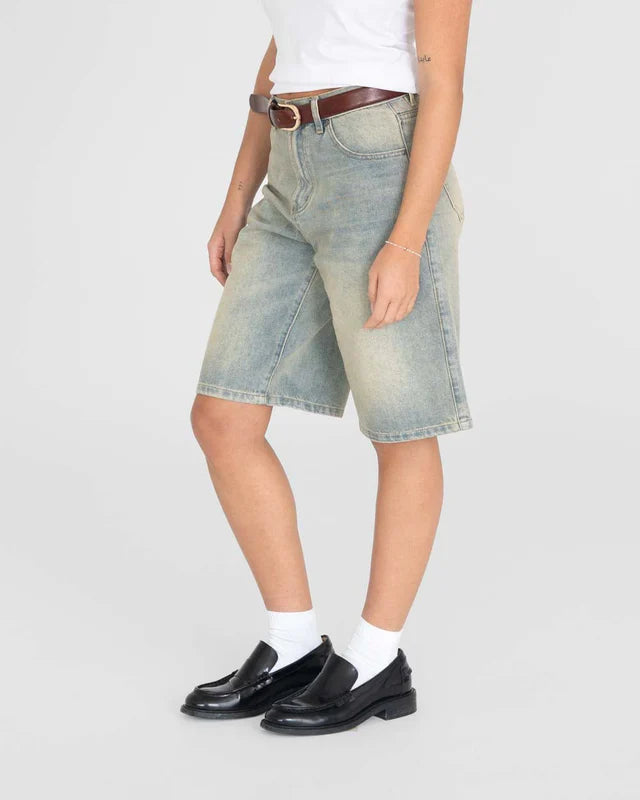 Jorts Light Blue Vintage Wash