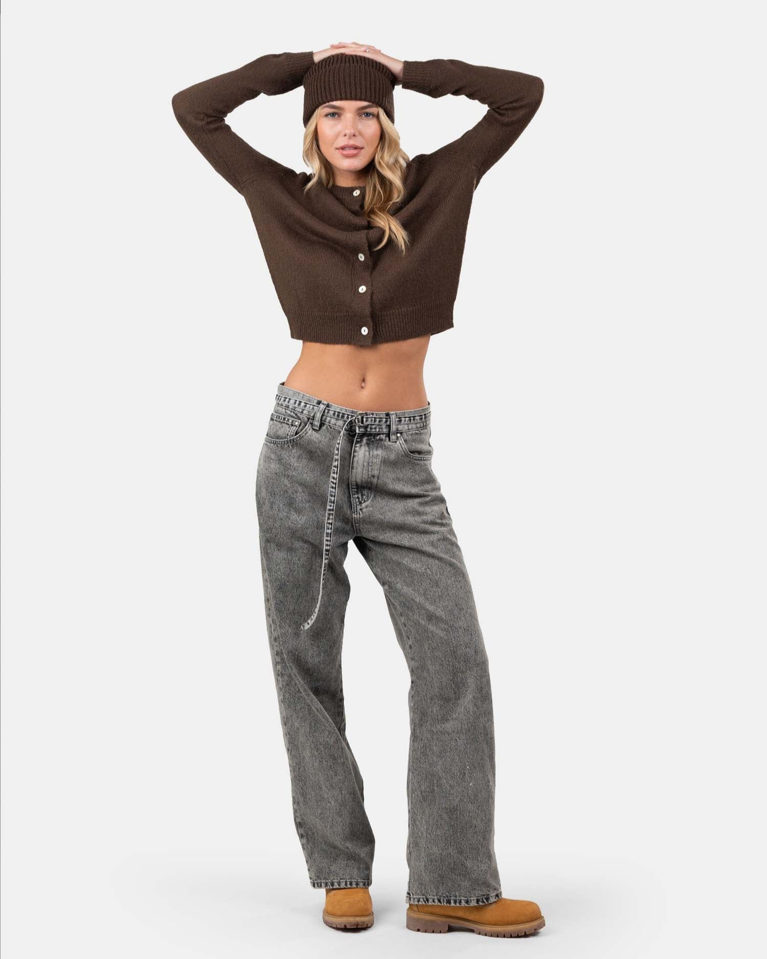 Light Weight Cardigan Brown | Skagen - clothing.dk