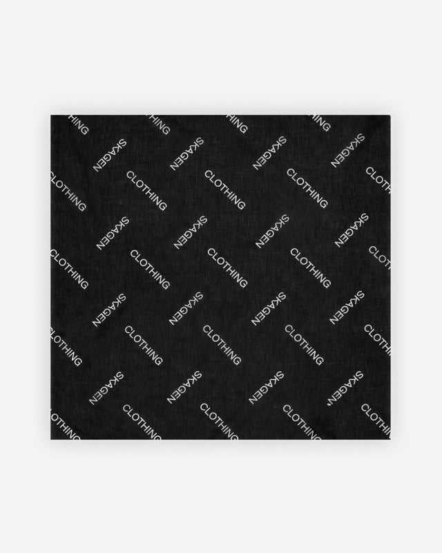 Monogram Bandana Sort | Skagen - clothing.dk