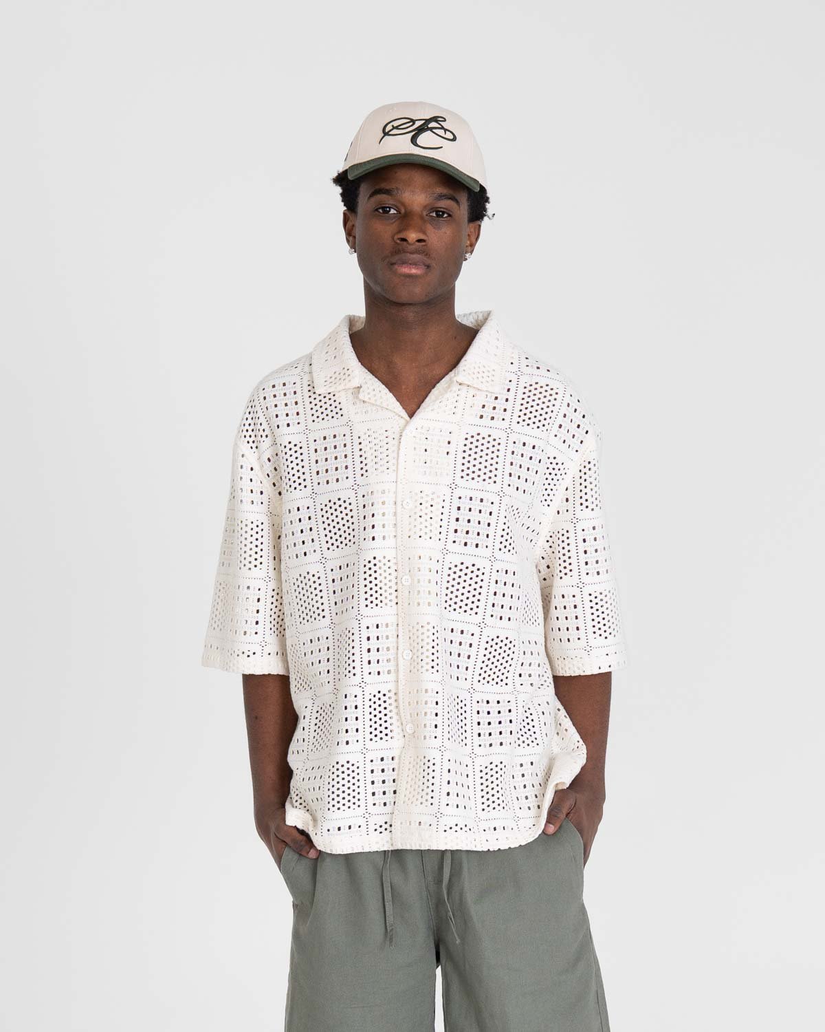 Strikkede skjorte Hvid | Skagen - clothing.dk