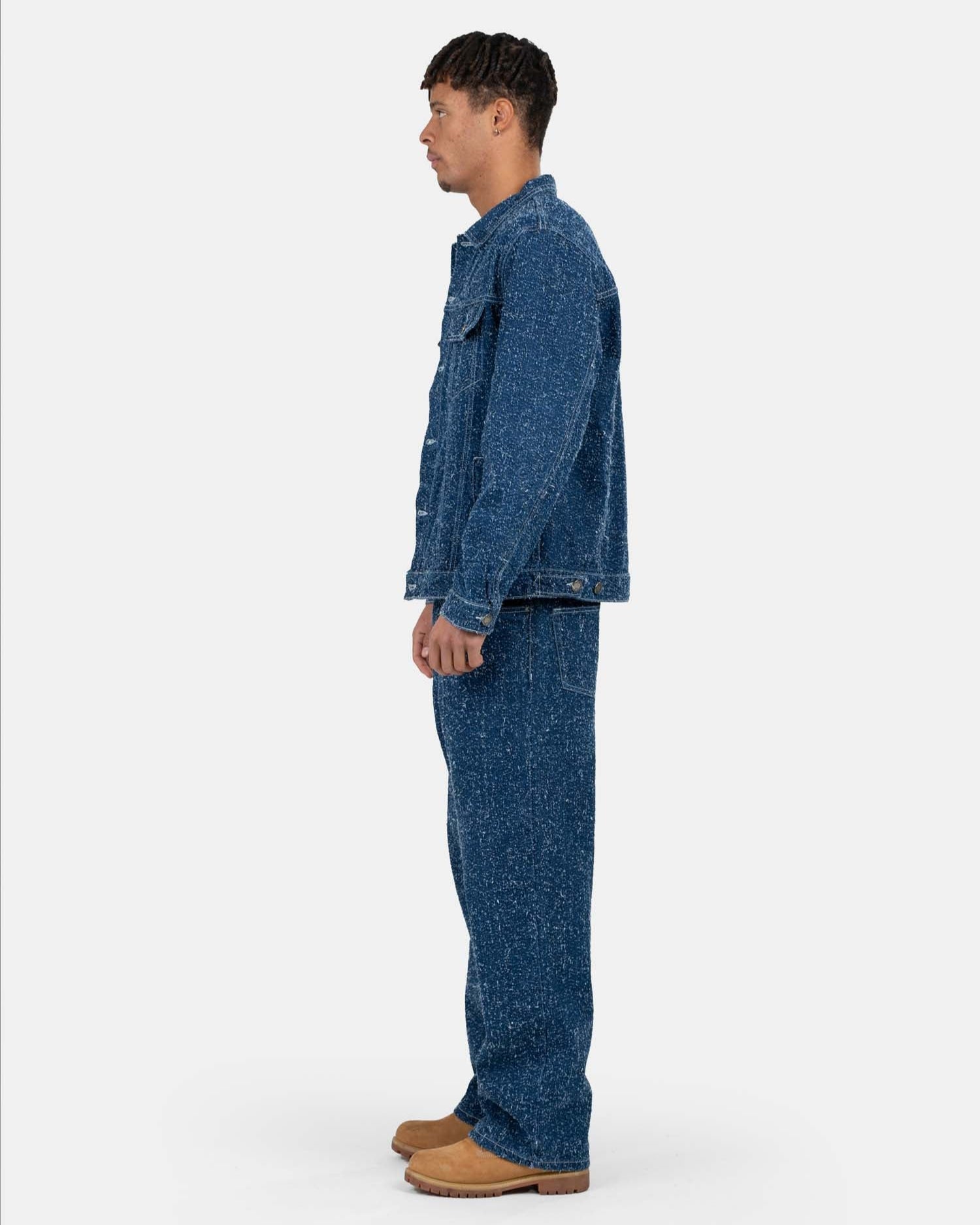 Textured Denim Jacket Mid Blue | Skagen - clothing.dk