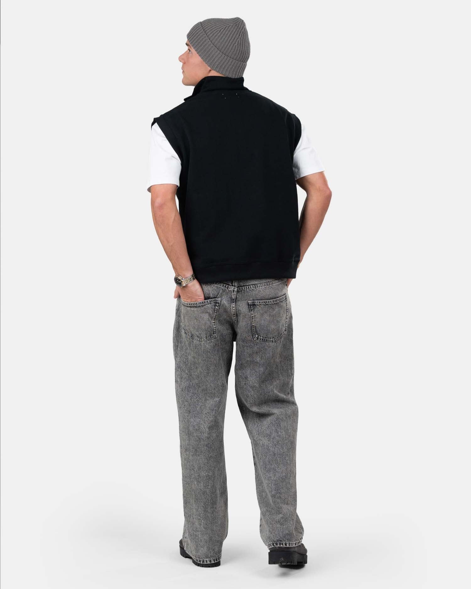 Vest with half zip Sort | Skagen - clothing.dk