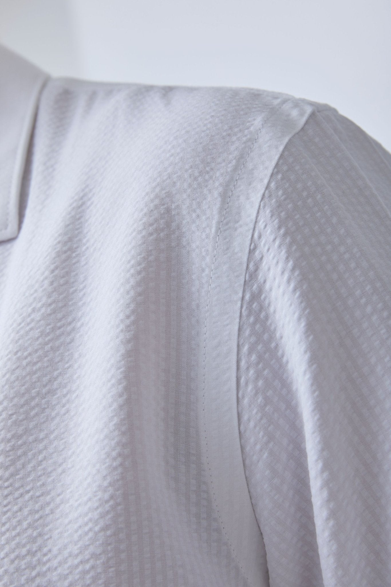Kortærmede Seersucker Skjorte Hvid - Skagen Clothing DK